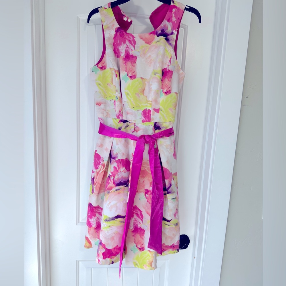 Multi colored A-line Eliza J dress